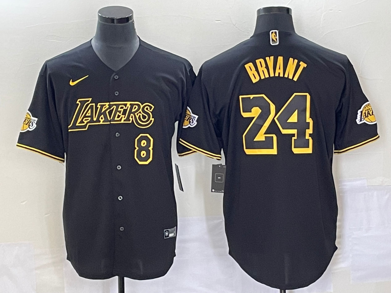 Men 2025 Los Angeles Lakers #24 Bryant black NBA Nike jersey 004